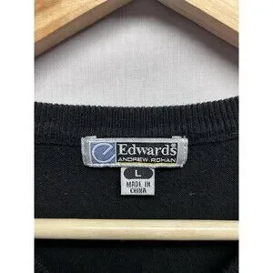 Andrew Rohan | Sweaters | Edwards Andrew Rohan Heinz Logo Black V Neck ...